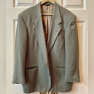 Vintage Classic Green-Gray Men's Blazer 42R by Torriani